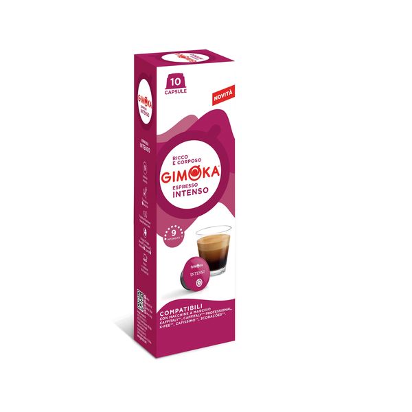 Gimoka Intenso - 10 Caffitaly &amp; K-fee Compatible Coffee capsules