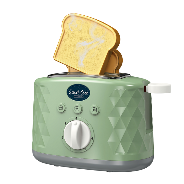 Pretend &amp; Play Pop-Up Toaster Set with Timer - Green