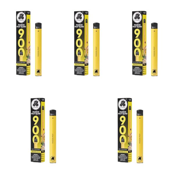 E-Xhale 900 Puffs Disposable Vapes - Passion Fruit Blend (Pack of 5)