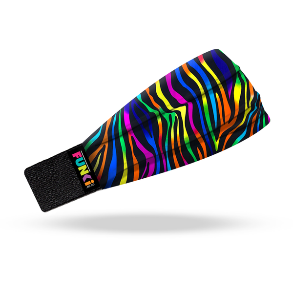 FUNki Rainbow Zebra Adult Headband