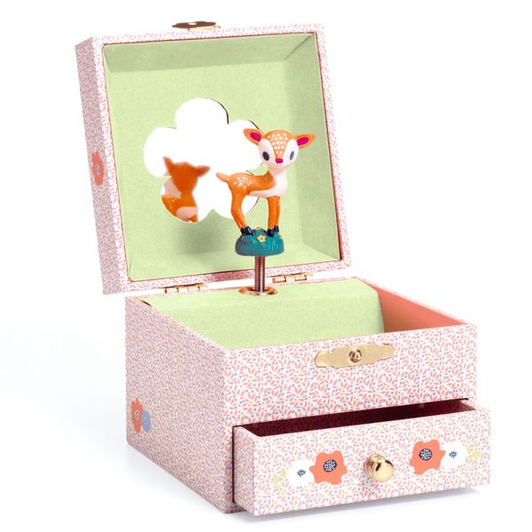Djeco Wooden Musical Box - Wood Fawn