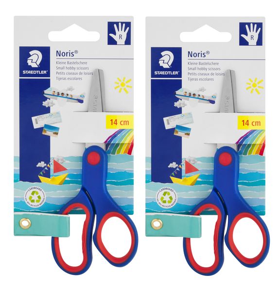 Staedtler Noris Club 14cm Small Hobby Scissors - Pack of 2