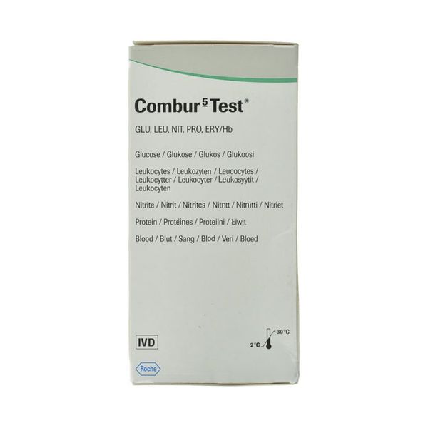 Combur 5 Urine Test Strips 100's