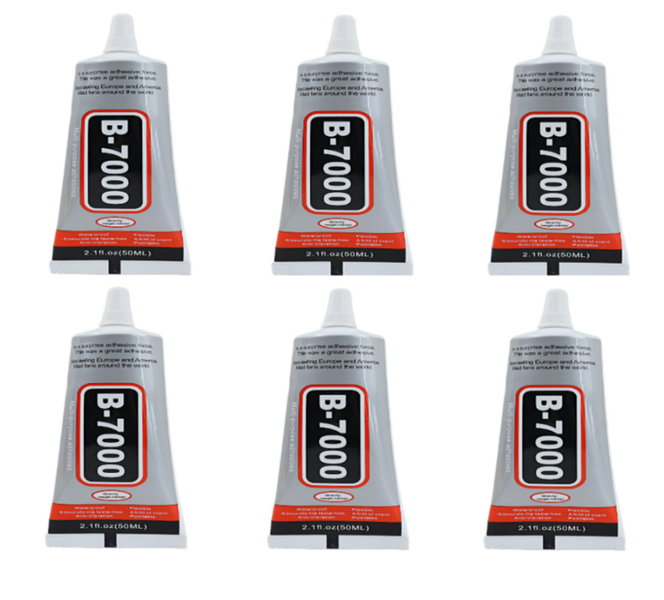 6X B7000 Adhesive Glue for Cell Phone Repairs (Clear Color)