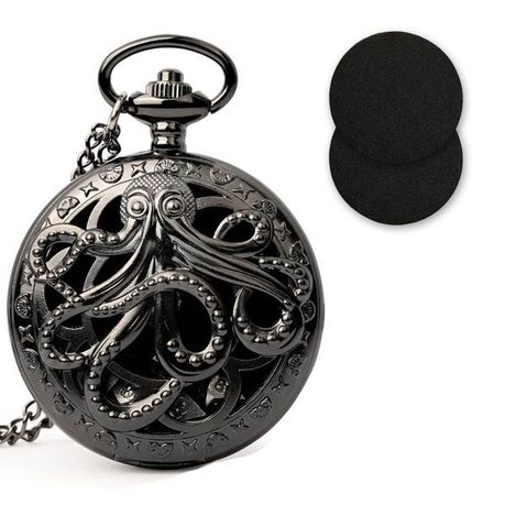 Cthulhu Octopus DND Dice Pocket Watch Case Set Image