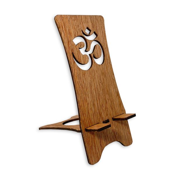 Cellphone Holder/Stand - Wooden OHM Phone Buddy