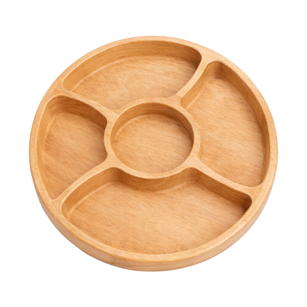 Acacia Wood Serving Plate - 10", 319g