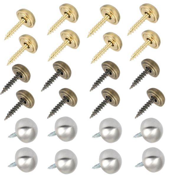 Tool DIY Decorative Screws With Cap Cover 24 Pieces