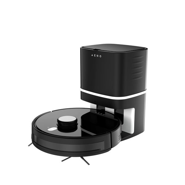 AENO Robot Vacuum Cleaner with Base Station - Control Smart via App - Black
