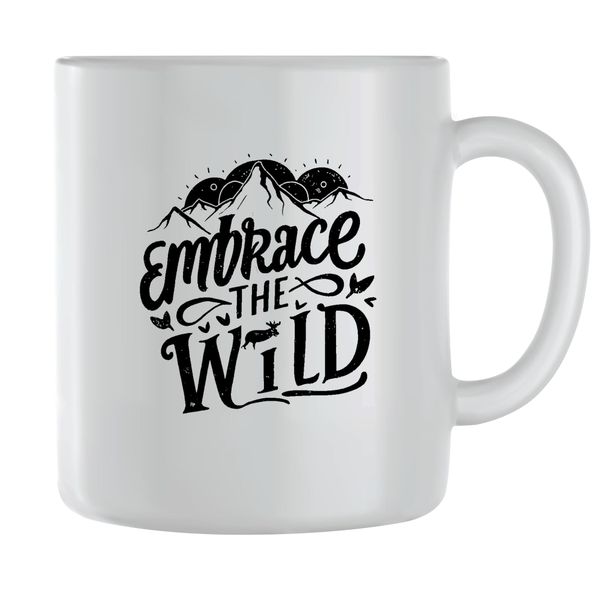 Wild Coffee Mugs for Men Women Motivational Sayings Graphic Cups Present114
