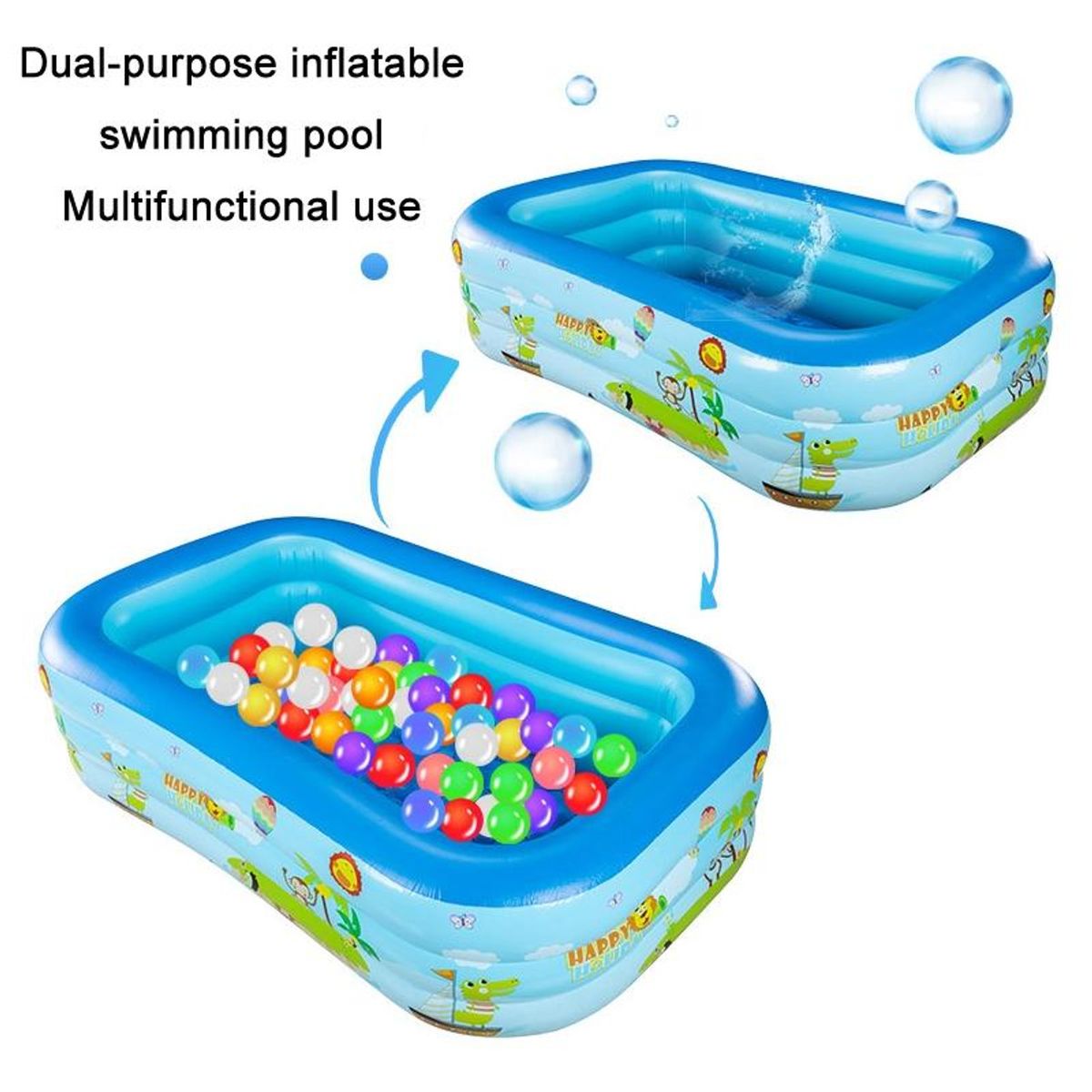 Inflatable Family Pool With Pump Shop Get it Tomorrow