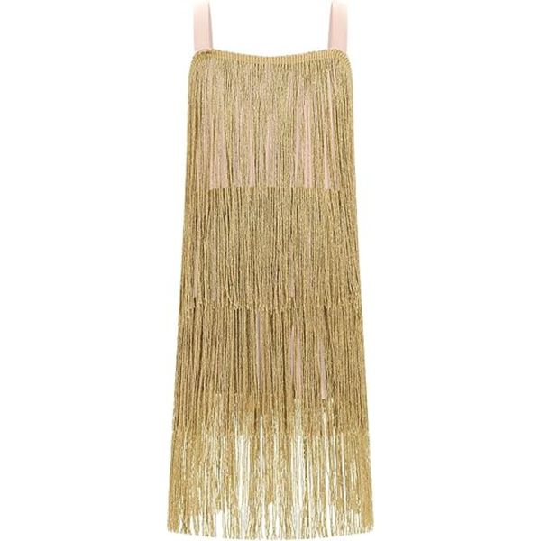 Gold Fringe Popstar Dress
