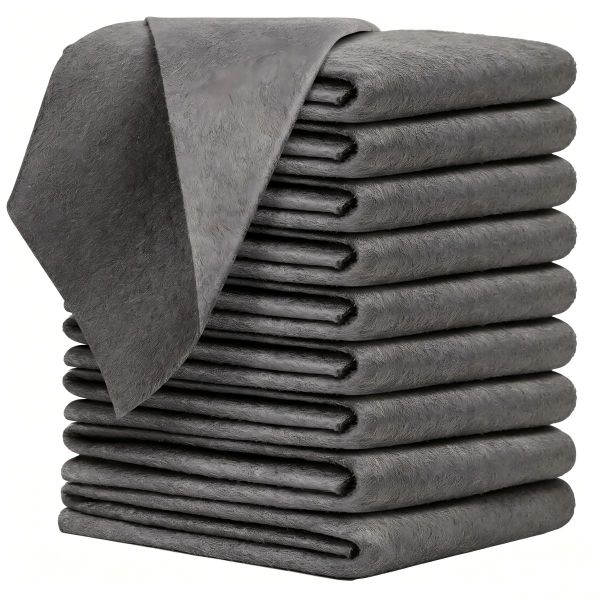 QYNIAL 10 Pack Microfiber Towels Magic Cleaning Cloth Thick Reusable Wipes