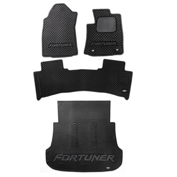Toyota Fortuner GD-6 - Full Set Rubber Mats Automatic Extended Boot Left In