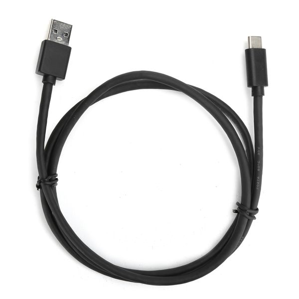 1M USB-A to C Cable, Universal, Data/Audio, Black