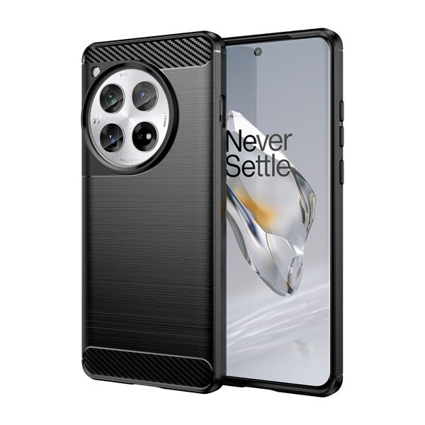 Carbon Fiber Soft TPU Phone Case Compatible With OnePlus Nord CE5 5G