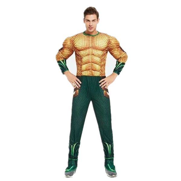 Adult's Aquaman Inspired Padded Muscle Costume