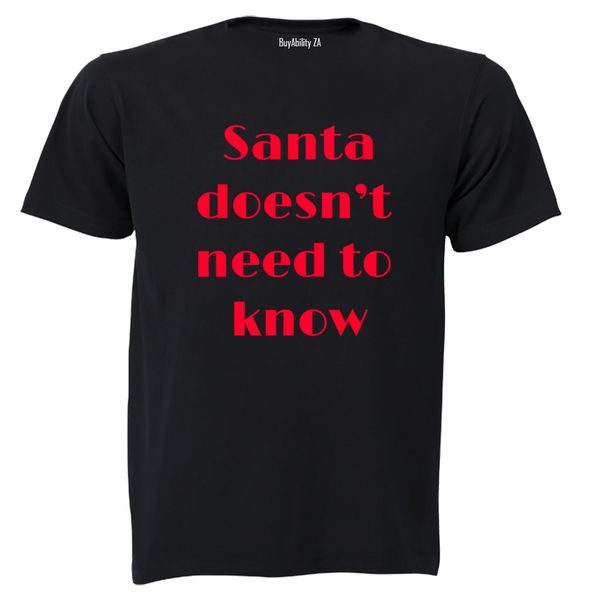 Santa doesn't need to know - Kids T-Shirt - White