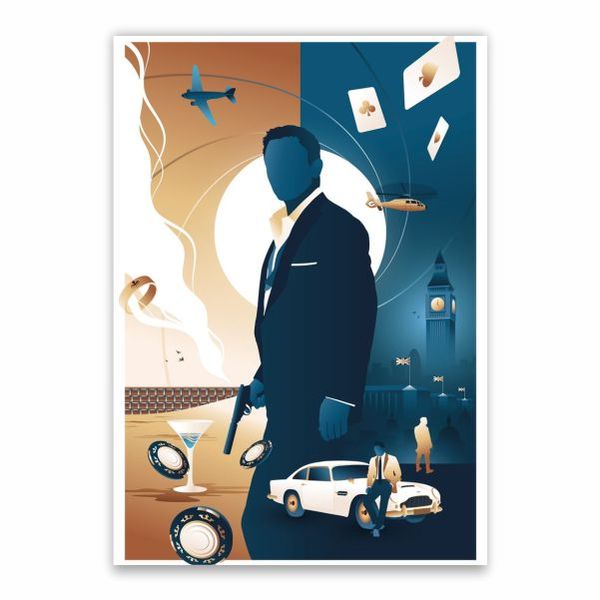 James Bond Aesthetic Poster - A1