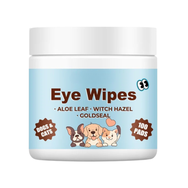 Pet Eye Cleaning Wipes Disposable Grooming Pads For Pets - 100 pads