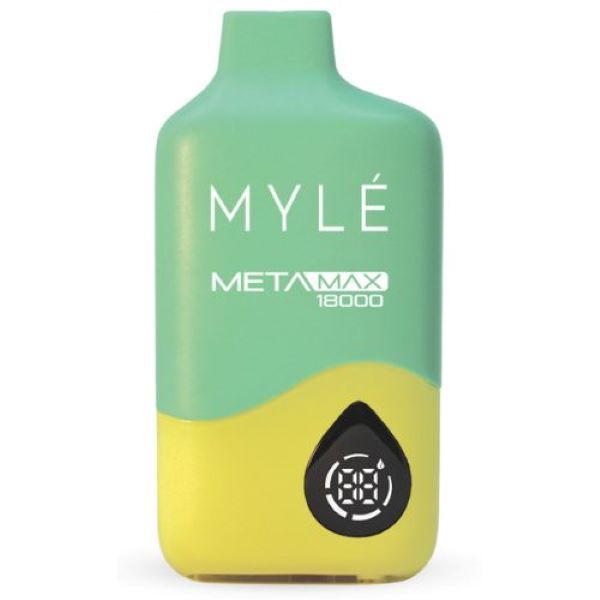 MYLÉ Meta Box Disposable - Lemon Mint 18000 Puffs, LCD Screen, 50mg/ml Nic