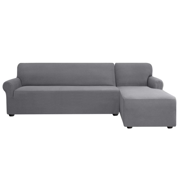 Fine Living L Shape Couch Cover - Grey