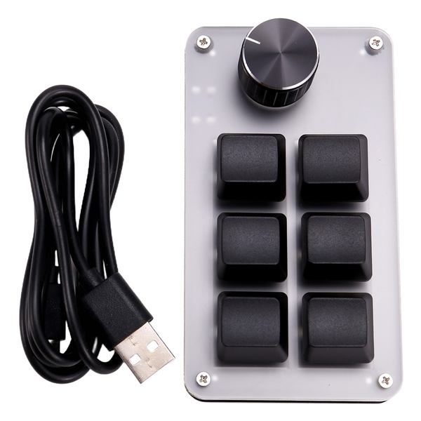1 Knob Copy Paste Mini Button Wired Rgb Mini Mechanical Keyboard