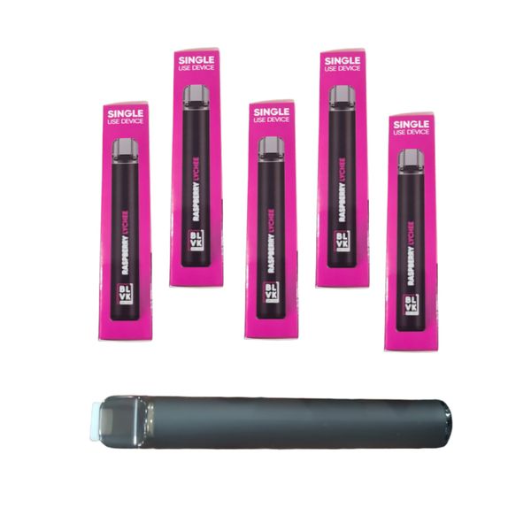 New BLVK Disposable Vape 800 Puffs Raspberry Lychee 5pack