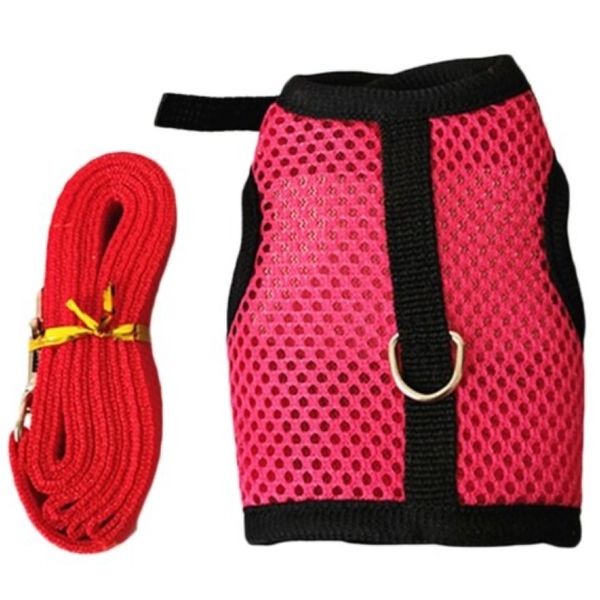 Pet Rabbit Comfortable Breathable Harness And Lead For Small Animal Walking