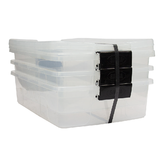 Kitro Clear 3pk Salsa 13lt Multibox Container