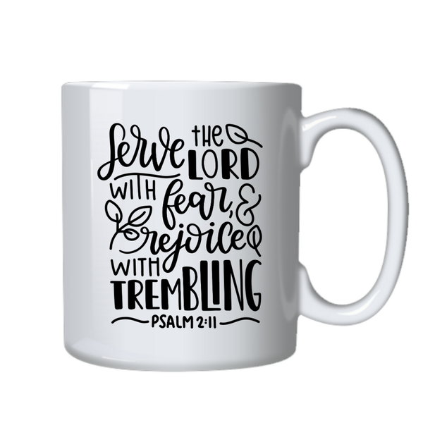 Serve The Lord Christian Theme Birthday Christmas Gift Cup Mug 402