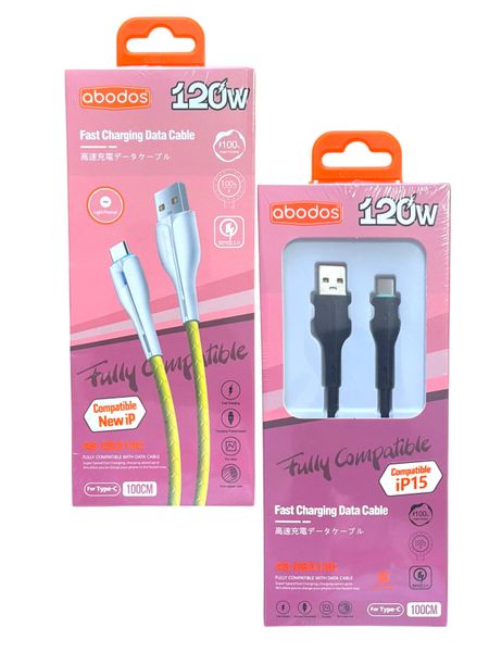 Abodos AS-DS313C USB to Type-C Data &amp; Fast Charge Cable (1M)