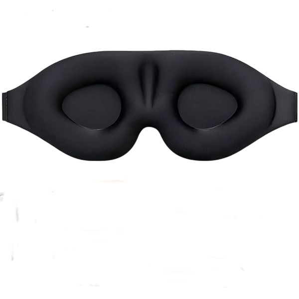 3D Sleep Eye Mask Zero Pressure Contoured Blackout Eye Cover