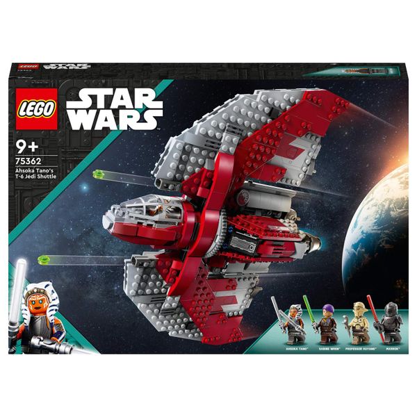 LEGO® Star Wars™ Ahsoka Tano’s T-6 Jedi Shuttle 75362 Building Toy Set (599 Pieces)