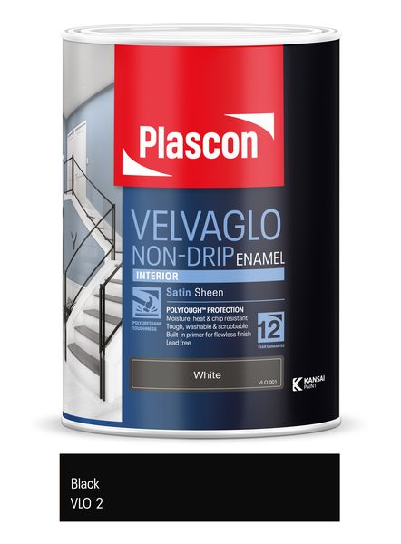 Plascon Velvaglo Non-drip Solvent-based Enamel 5 L