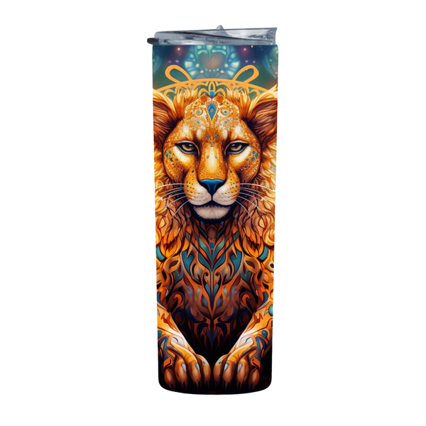 Tribal Psychedelic Cheetah 2 20 Oz Straight Skinny Tumbler 246
