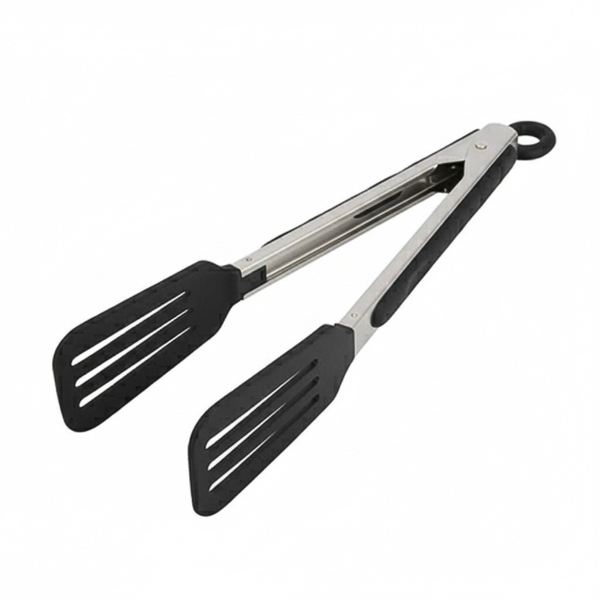 Black &amp; Grey Serving Tongs - 27cm