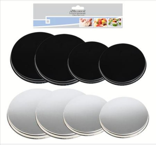Black and silver. Stove Top Covers