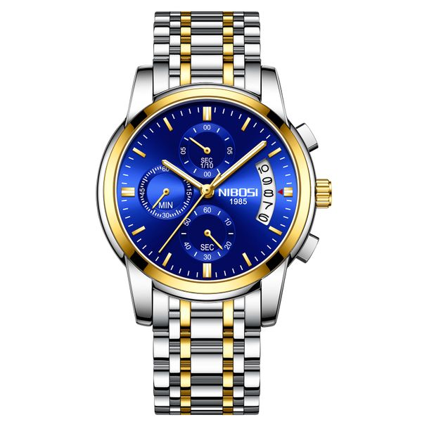 Nibosi Metal Strap Men's Quartz Watch