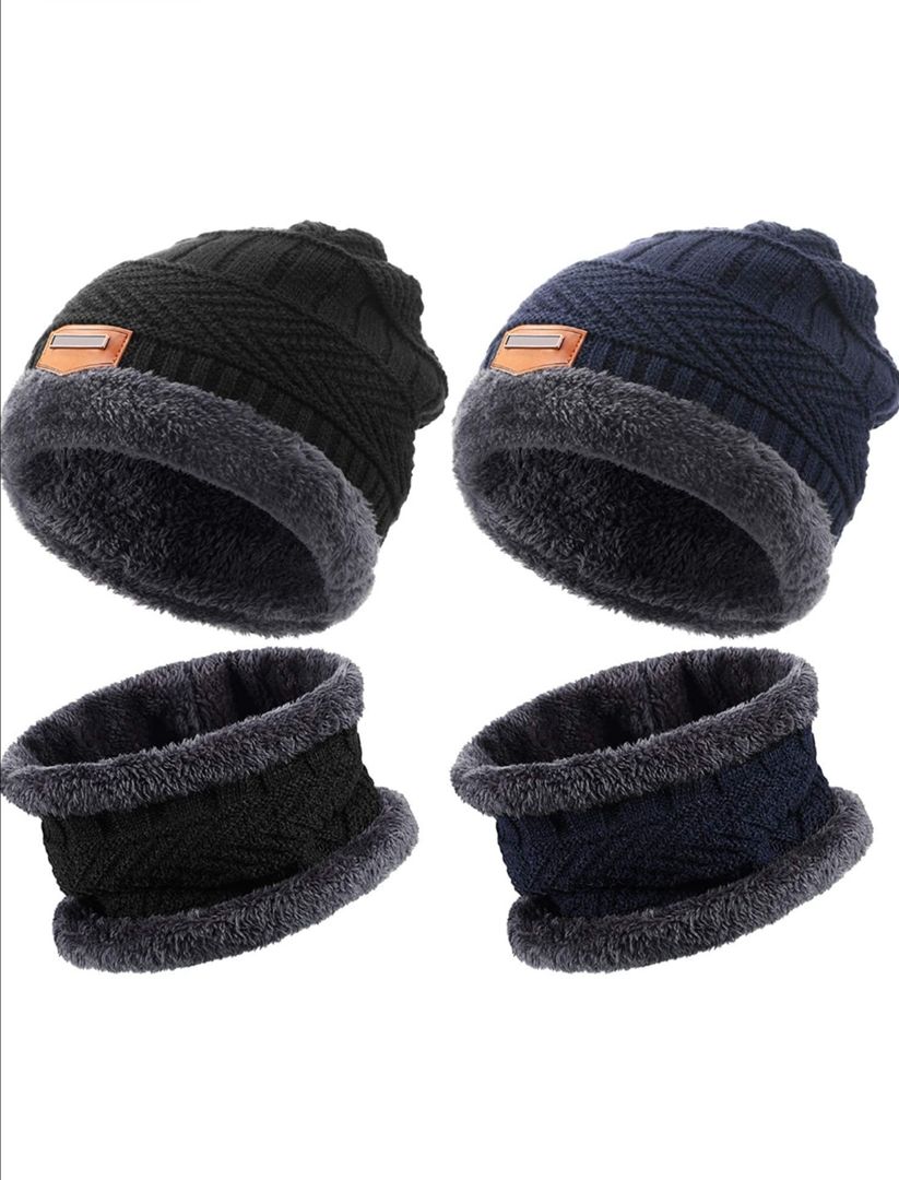 Winter Beanie Hat Scarf Set Fleece Lined Hat And Neck Warmer 2 Sets Unisex Shop Today Get It 