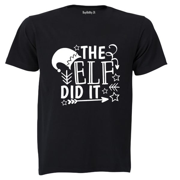 The ELF Did It - Christmas - Adults - T-Shirt