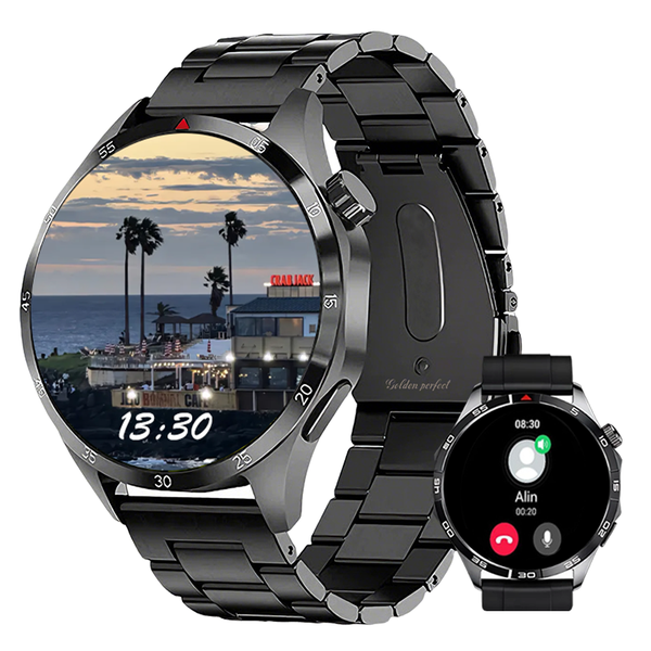 Daily Health &amp; Balance Smartwatch for Men 1.43" Android &amp; iOS Compatible
