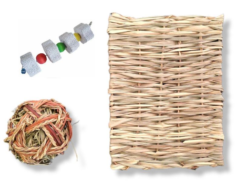 Large Alex Hay Mat, Gnawing Stone &amp; Timothy Ball