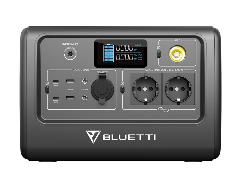 Bluetti Portable Power Station EB70 LiFePO4| 1000W 716WH - 2-Pin Socket