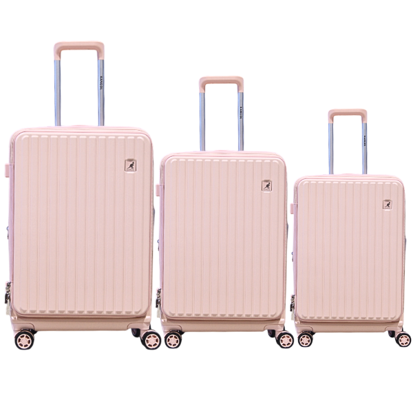 Kangol Travel Luggage Bag Set Pink - Set of 3