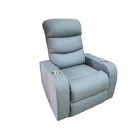 Light Grey Cinema Recliner Chair Sofa