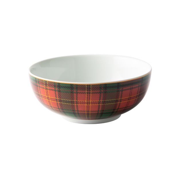 Jenna Clifford Red Tartan Cereal Bowl Set of 4