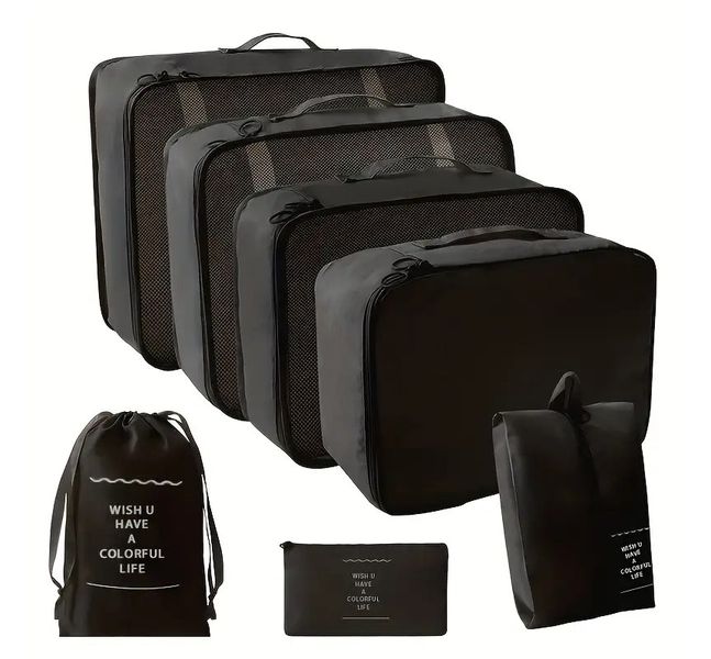 Travel Organiser Bag Set - Easy Trade 7 Piece
