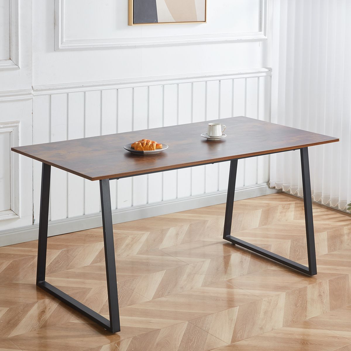 Computer Desk Study Gaming Table Home Office Desk 120cm Wooden Dining Table