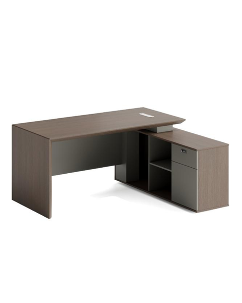 Almond Grey Finish Neo Executive Griffi Desk 1800 x 1600 x 750mm